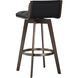 Arizona 35.75 inch Bravo Black Swivel Barstool